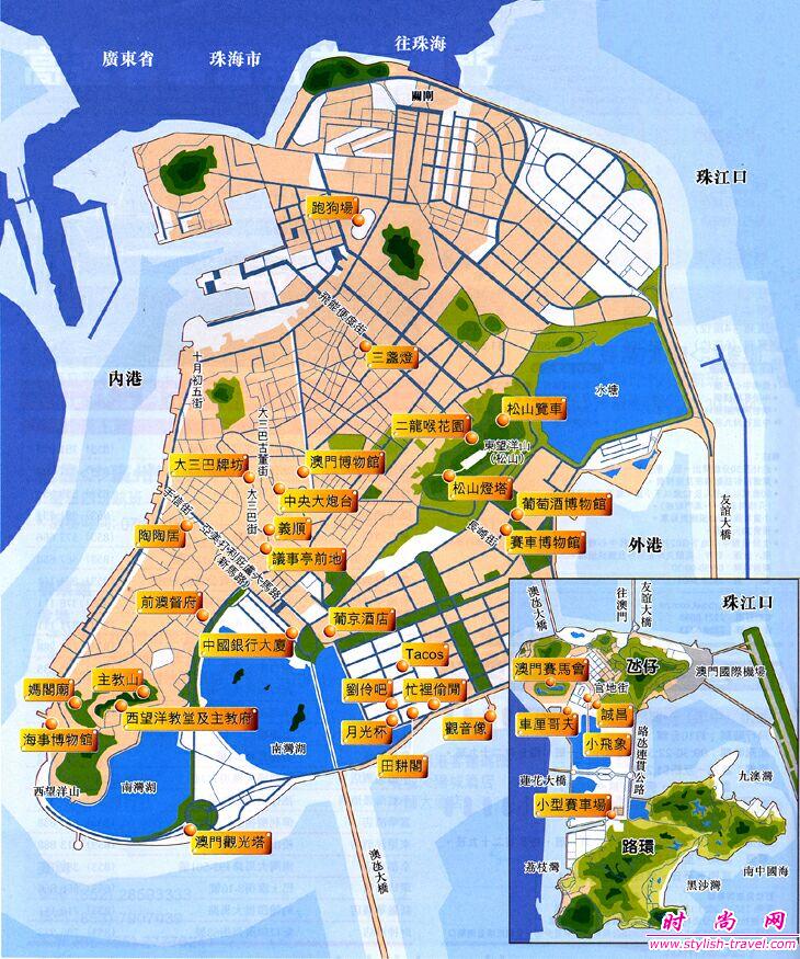 Macau Map Map Of Macau Macau City Map